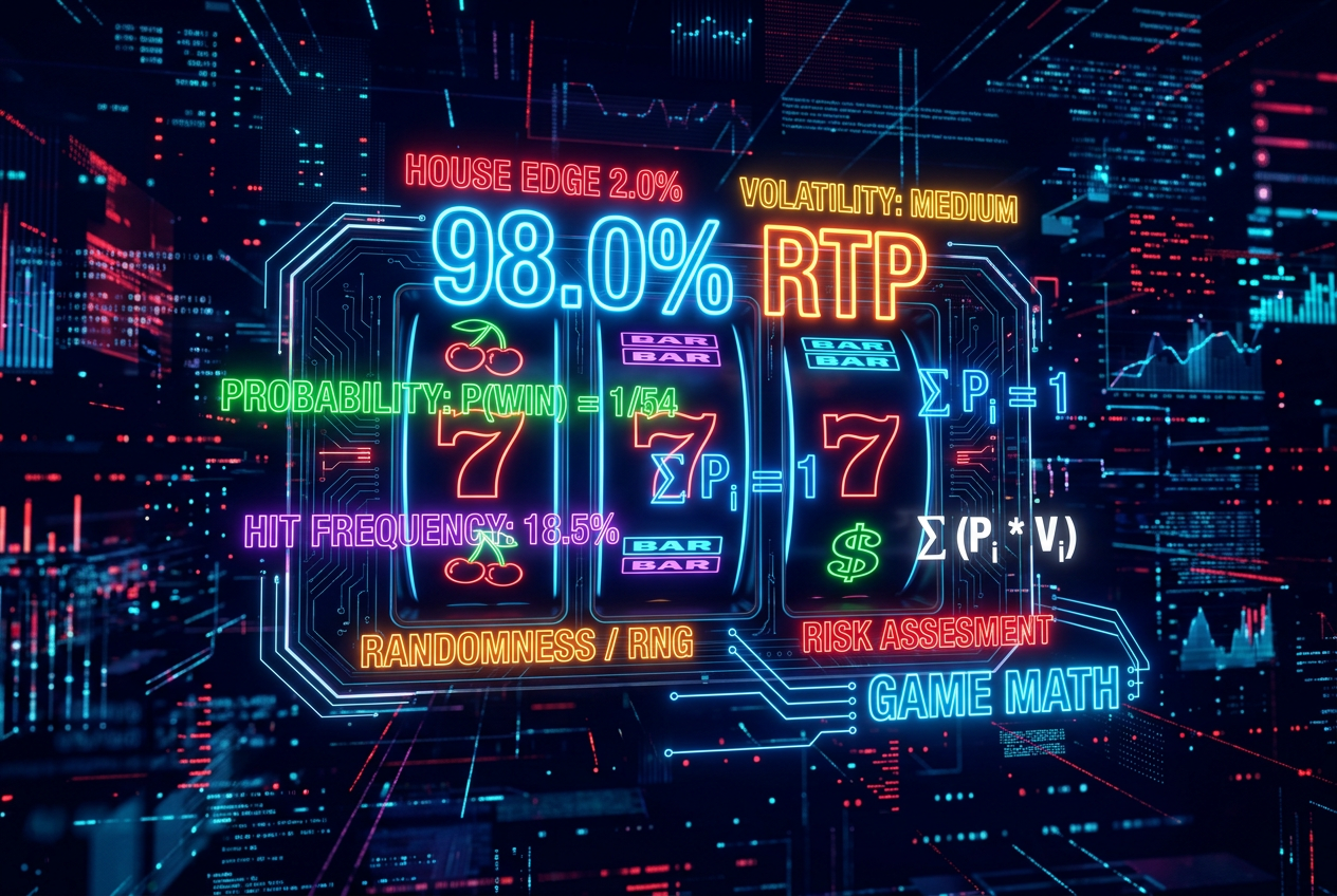 Graficzne przedstawienie statystyk RTP i zmienności w grach slotowych